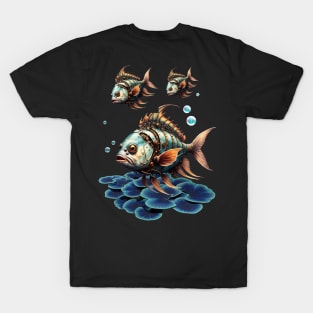 Stunning fantasy steampunk fish T-Shirt